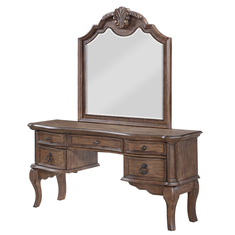 Astoria Grand Ziggy Vanity with Mirror & Reviews Wayfair